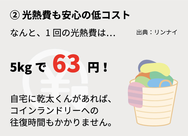 光熱費も安心の低コスト