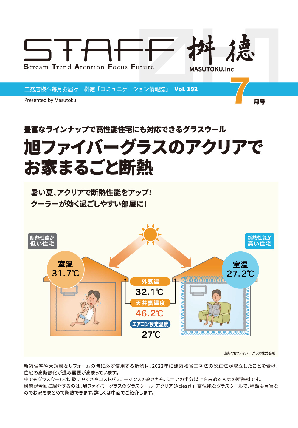 桝徳コミュニケーション情報誌「STAFF」7月号是非ご覧ください！