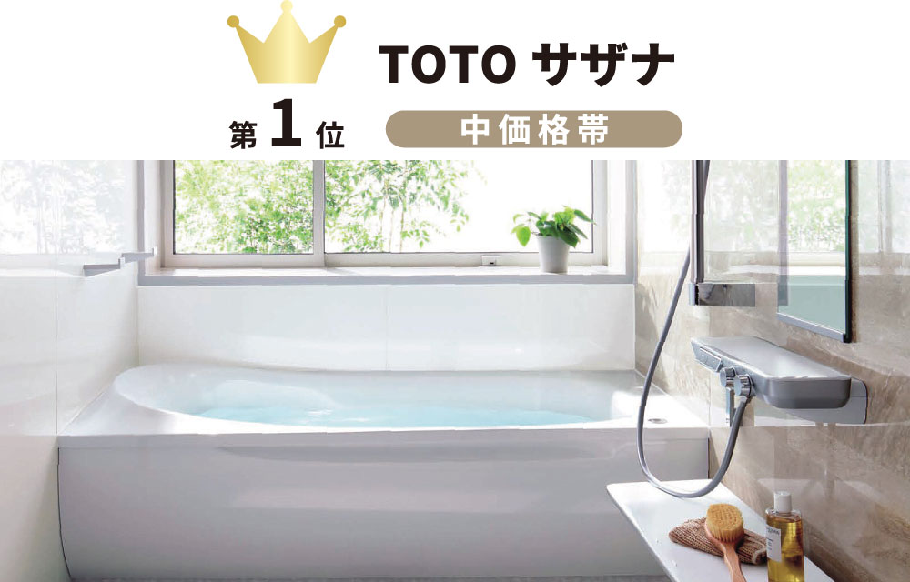第1位 TOTOサザナ 中価格帯